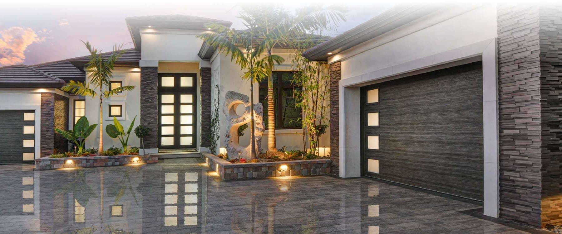 The Grand Legacy custom home front elevation by Koogler Homes, Cape Coral, FL