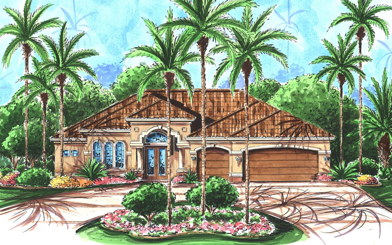 The Grand Cayman I floor plan elevation — Koogler Homes custom home builder