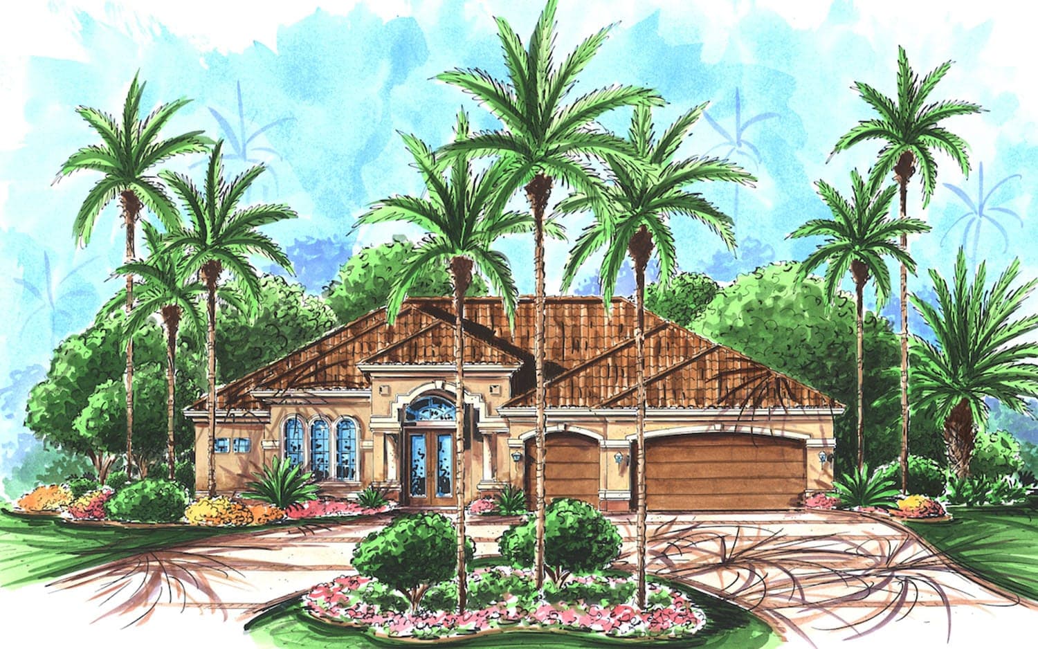 The Malita Cay floor plan elevation — Koogler Homes custom home builder