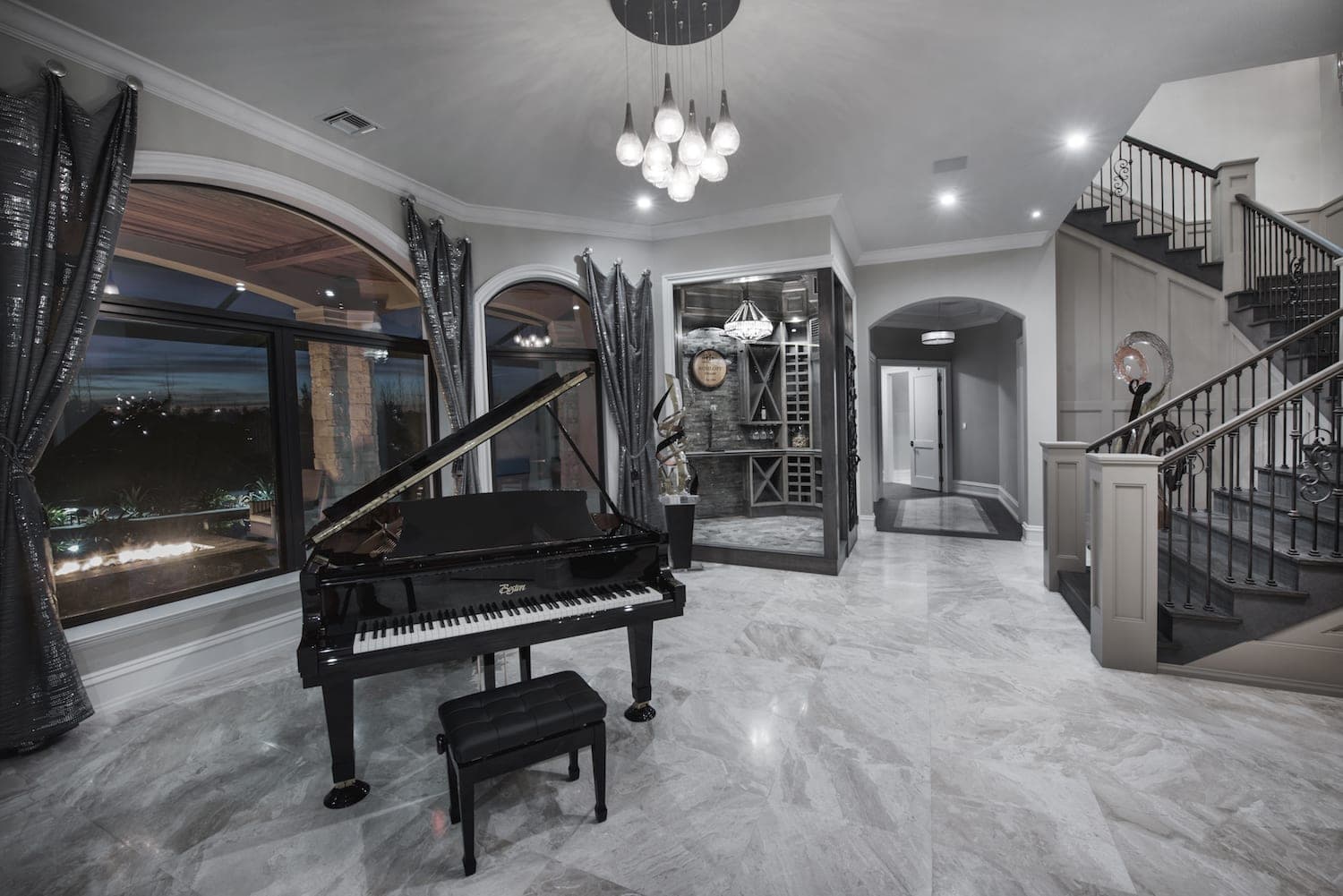 Smart home automation features in a Koogler Homes custom home, Cape Coral, FL