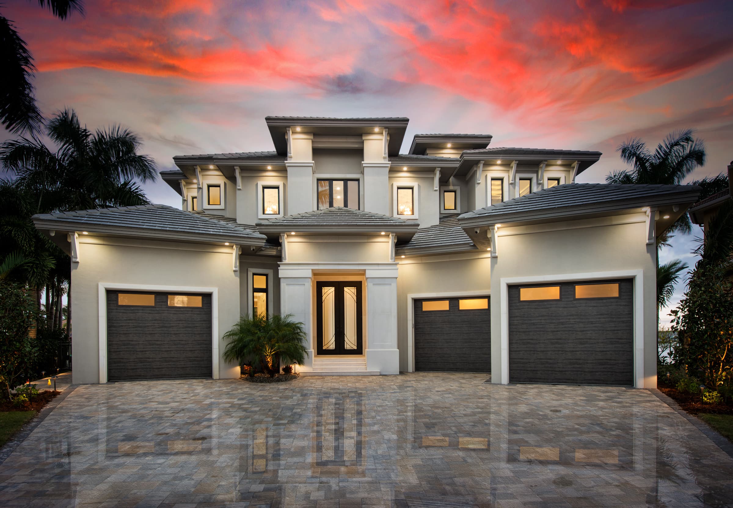 The Divine floor plan elevation — Koogler Homes custom home builder